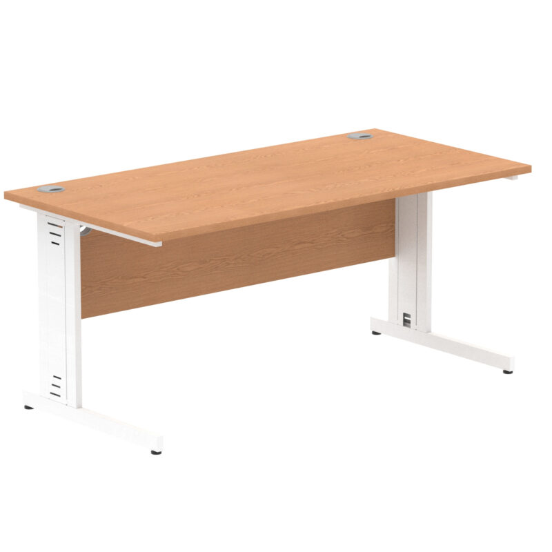 Impulse 1600mm Straight Desk Cable Managed Leg - Image 59