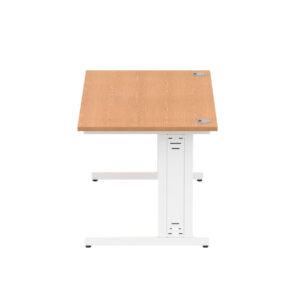 Impulse 1600mm Straight Desk Cable Managed Leg - Image 64