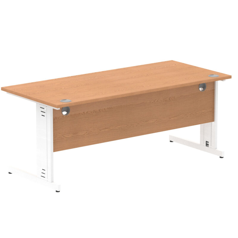 Impulse 1800mm Straight Desk Cable Managed Leg - Image 63