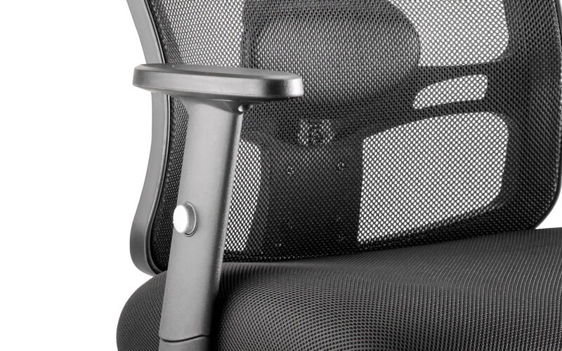 Portland Medium Mesh Back Task Operator Office Chair with Arms - Image 4