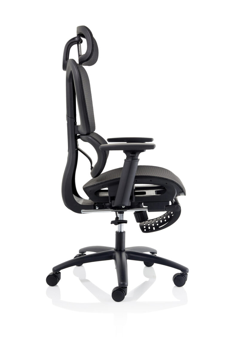 Horizon Executive Mesh Chair With Height Adjustable Arms and Footrest - Image 8
