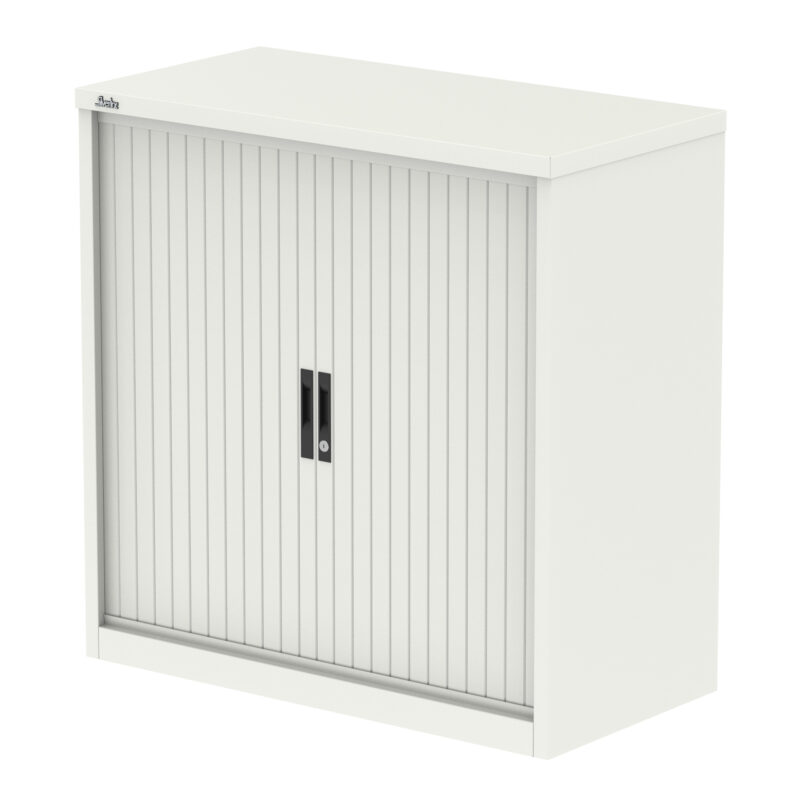 Qube Side Tambour Cupboard With Shelves - Image 2