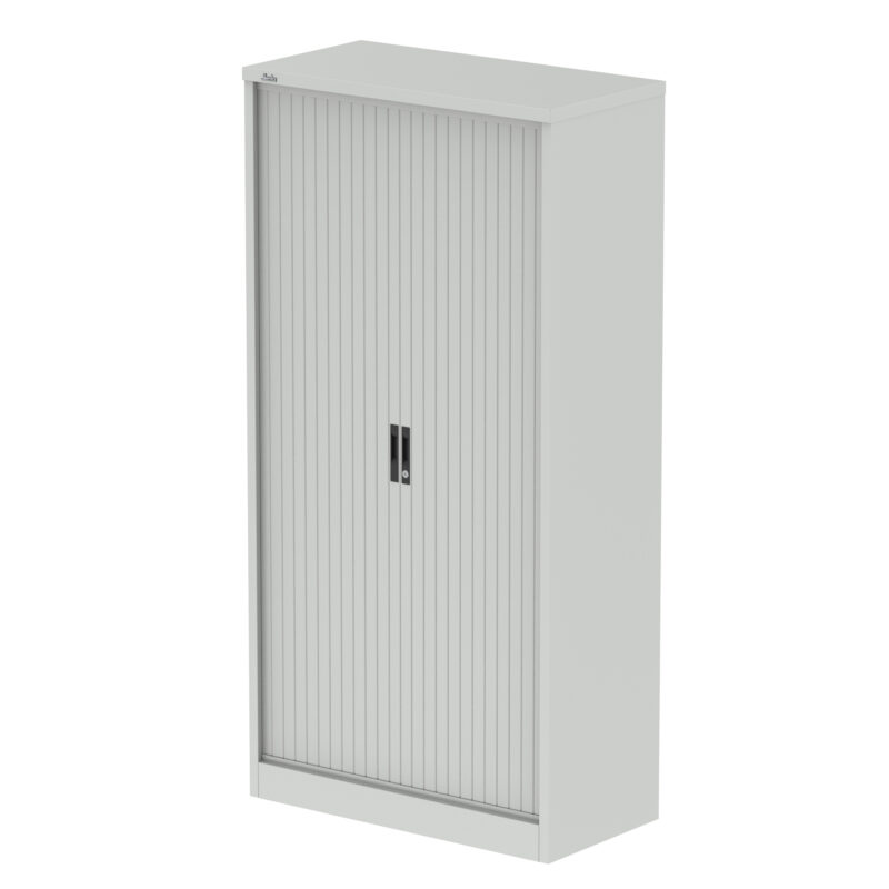 Qube Side Tambour Cupboard With Shelves - Image 3