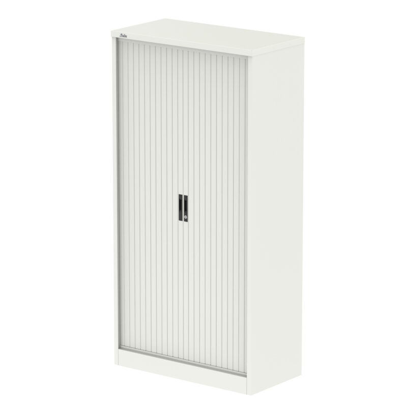 Qube Side Tambour Cupboard With Shelves - Image 4