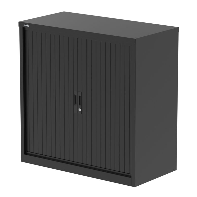 Qube Side Tambour Cupboard With Shelves - Image 5