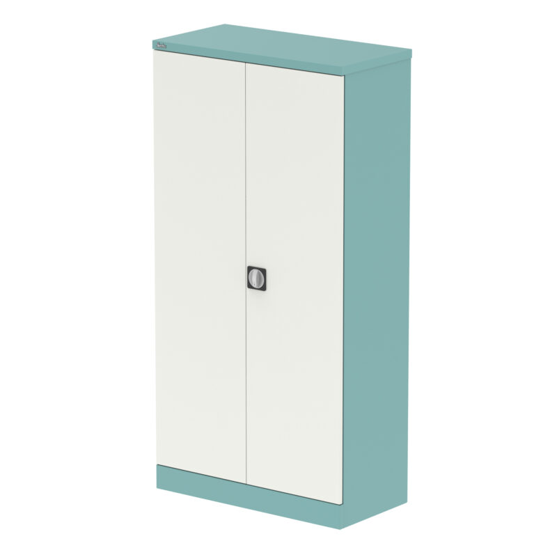 Qube Stationery 2-Door Cupboard With Shelves - Image 49