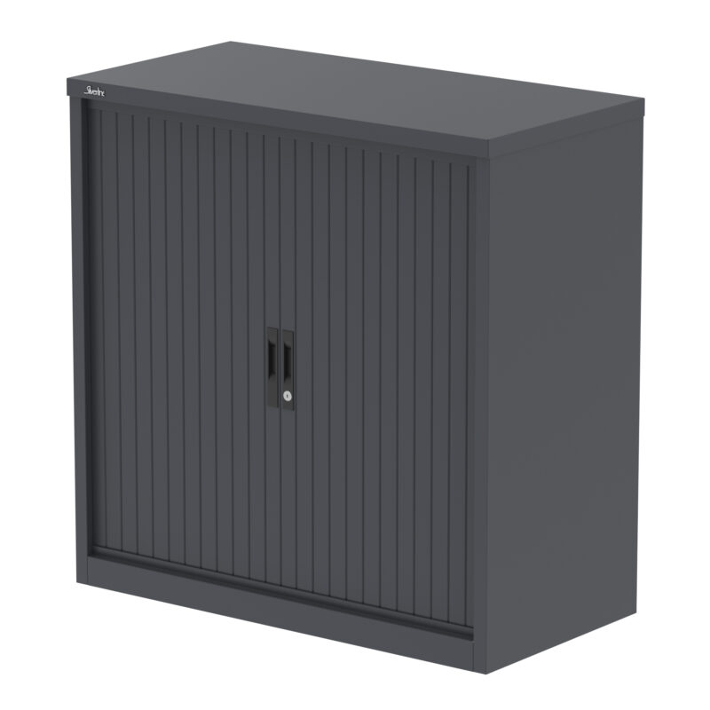 Qube Side Tambour Cupboard With Shelves - Image 8