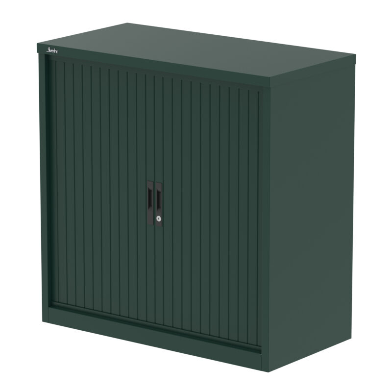 Qube Side Tambour Cupboard With Shelves - Image 10