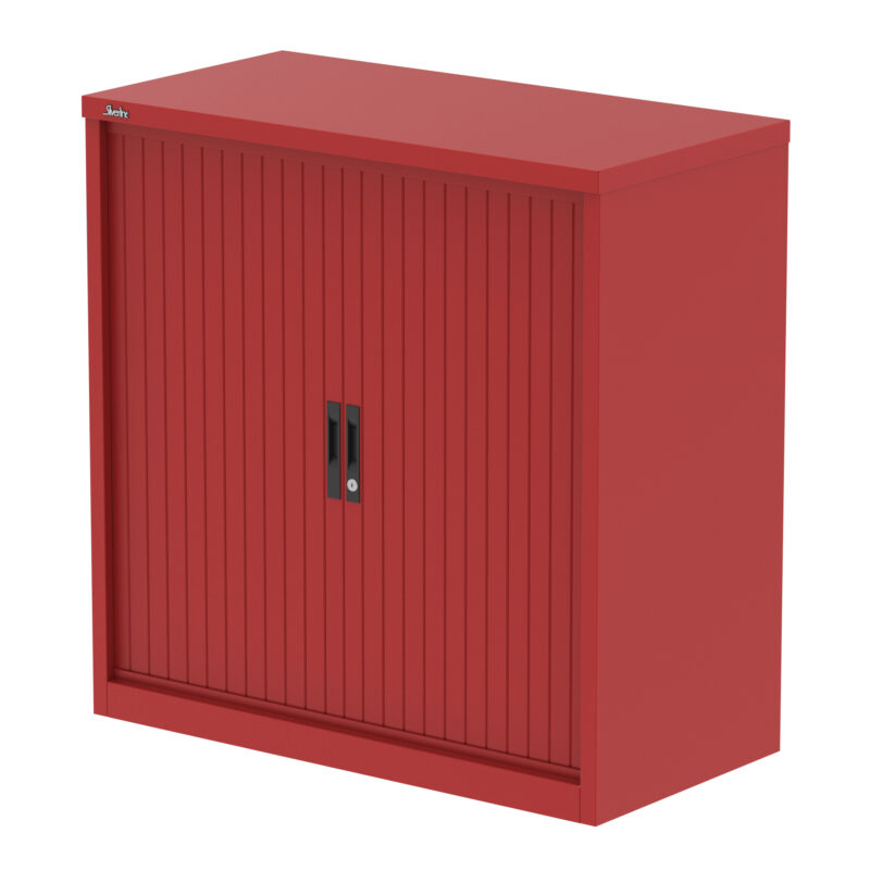 Qube Side Tambour Cupboard With Shelves - Image 11