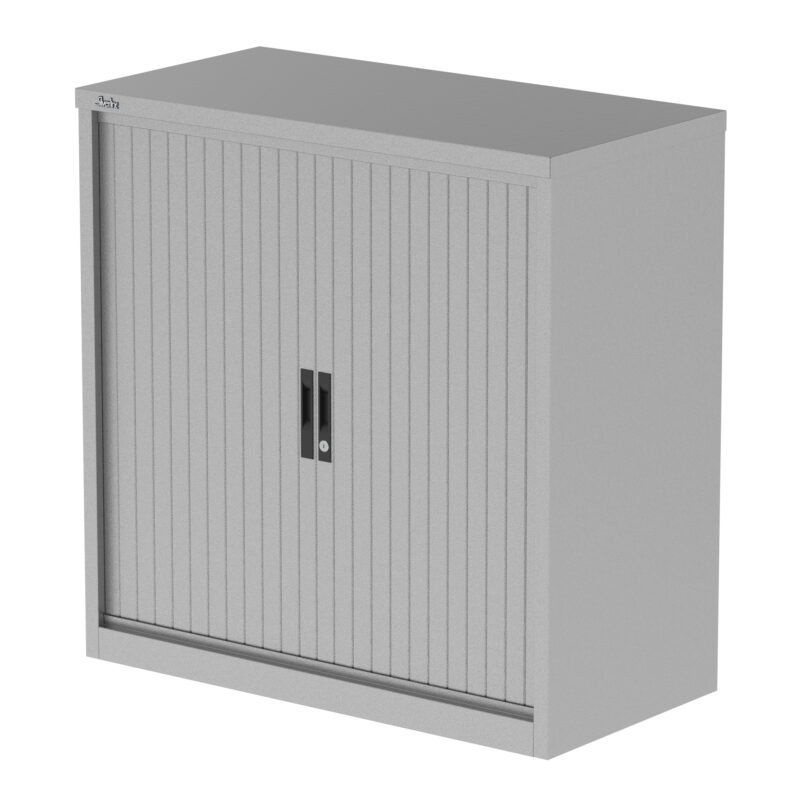 Qube Side Tambour Cupboard With Shelves - Image 12