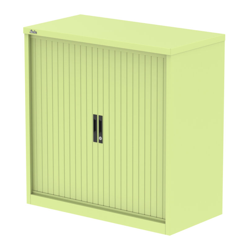 Qube Side Tambour Cupboard With Shelves - Image 13
