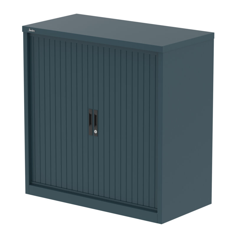 Qube Side Tambour Cupboard With Shelves - Image 14