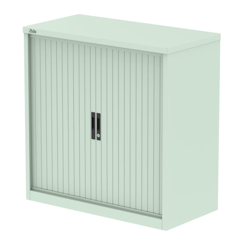 Qube Side Tambour Cupboard With Shelves - Image 15