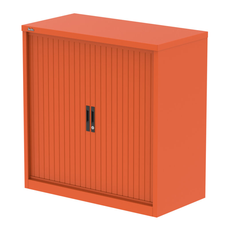 Qube Side Tambour Cupboard With Shelves - Image 16