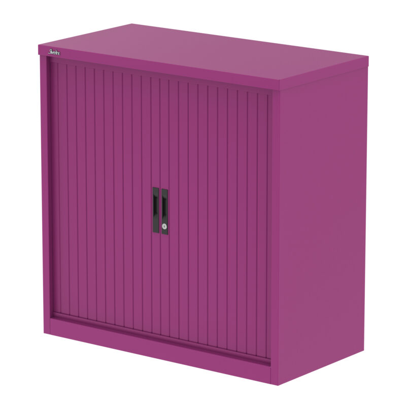 Qube Side Tambour Cupboard With Shelves - Image 17