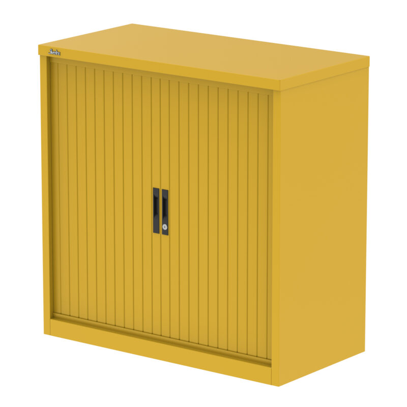 Qube Side Tambour Cupboard With Shelves - Image 20