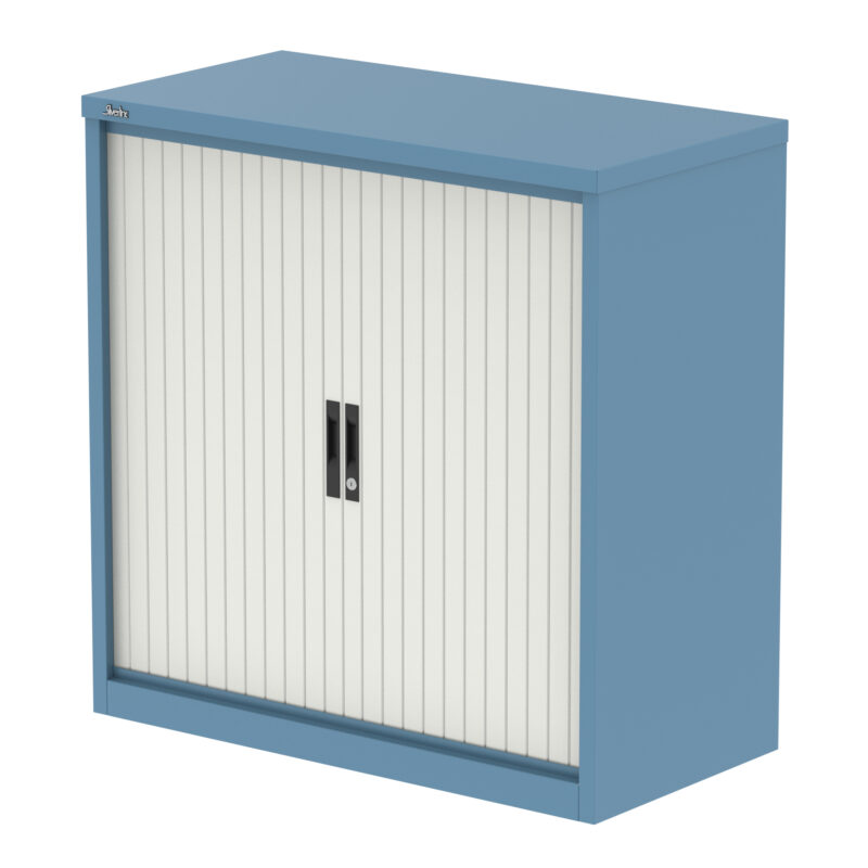 Qube Side Tambour Cupboard With Shelves - Image 26