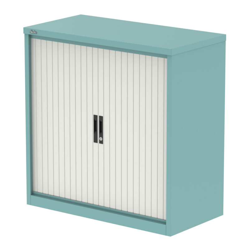 Qube Side Tambour Cupboard With Shelves - Image 27