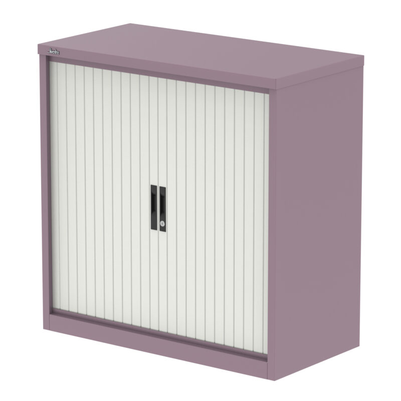 Qube Side Tambour Cupboard With Shelves - Image 28