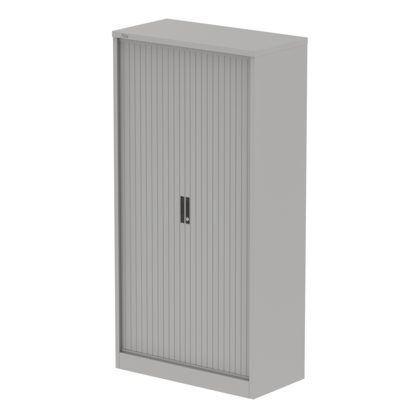 Qube Side Tambour Cupboard With Shelves - Image 29