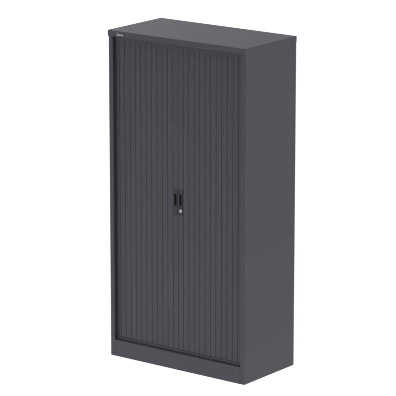 Qube Side Tambour Cupboard With Shelves - Image 30