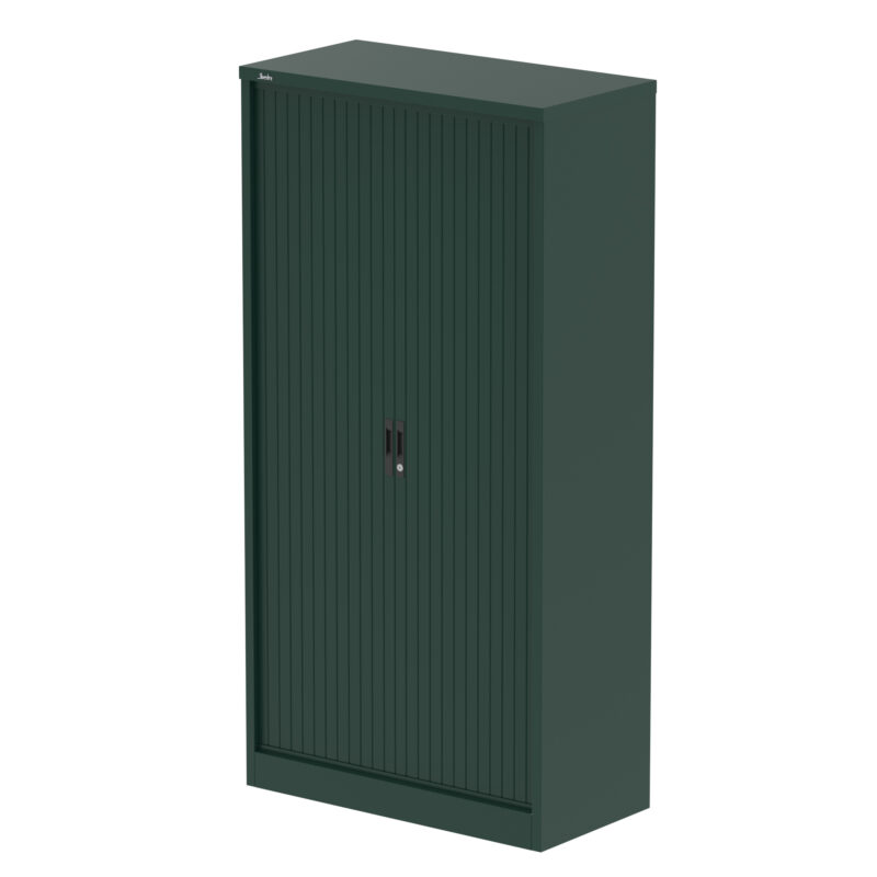 Qube Side Tambour Cupboard With Shelves - Image 32