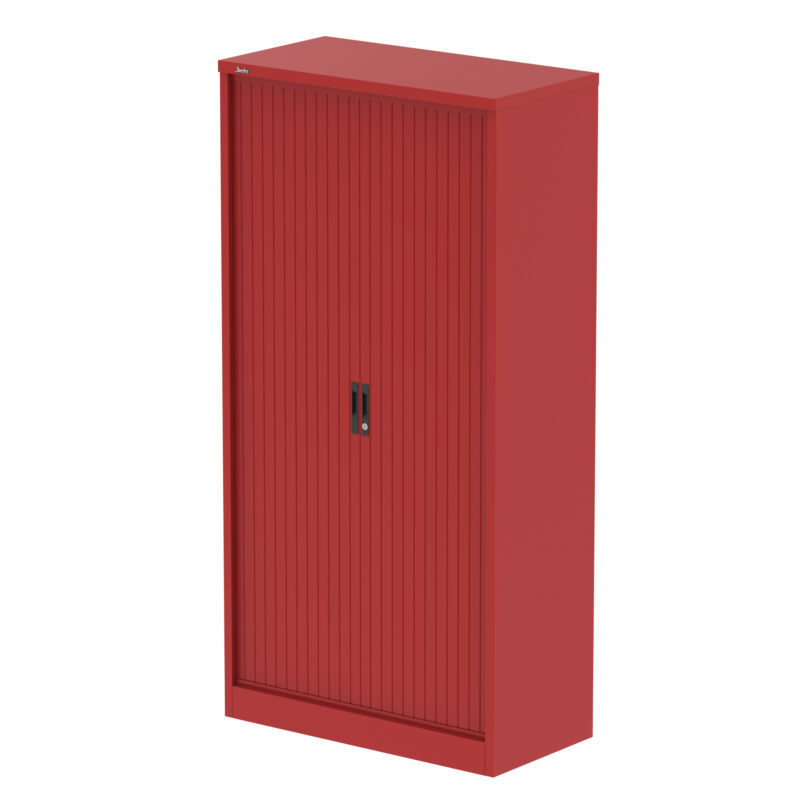 Qube Side Tambour Cupboard With Shelves - Image 33