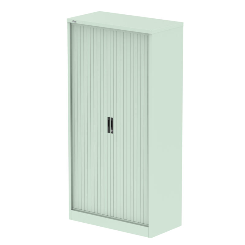 Qube Side Tambour Cupboard With Shelves - Image 37