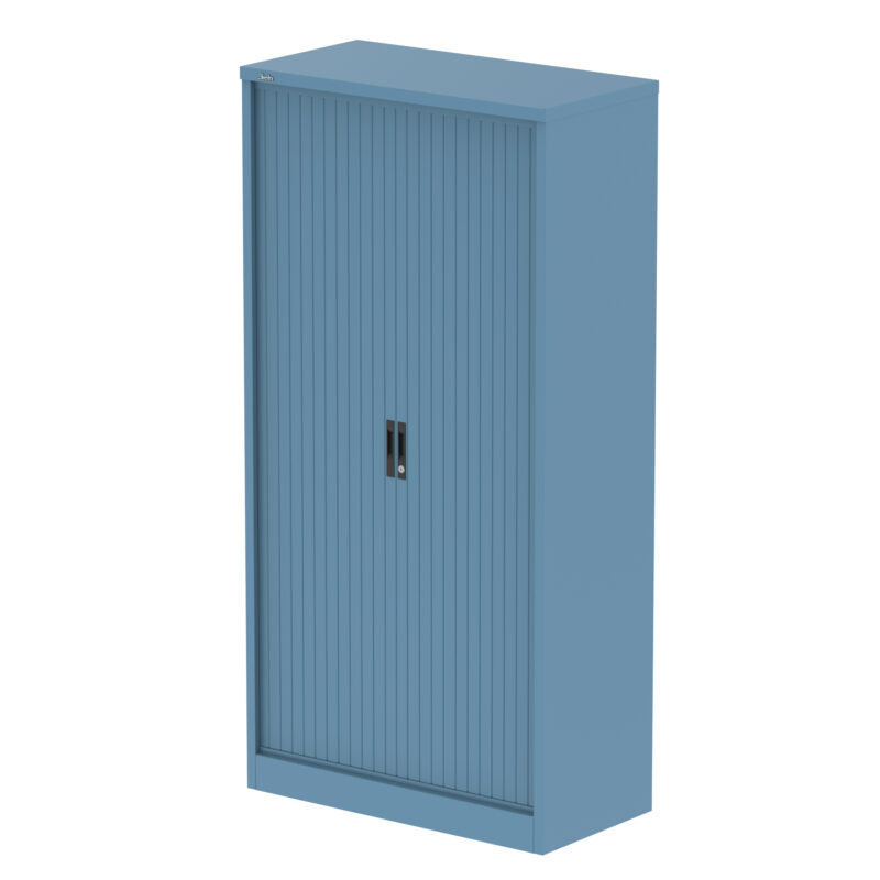 Qube Side Tambour Cupboard With Shelves - Image 43
