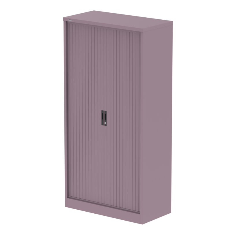 Qube Side Tambour Cupboard With Shelves - Image 45
