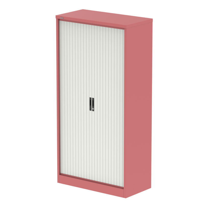 Qube Side Tambour Cupboard With Shelves - Image 46