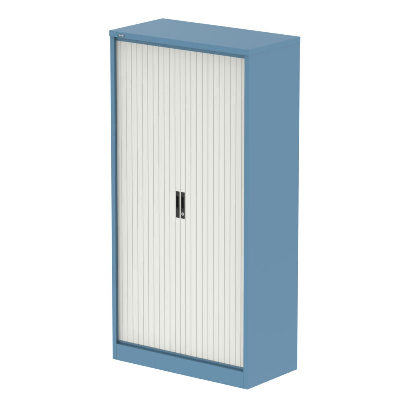 Qube Side Tambour Cupboard With Shelves - Image 48