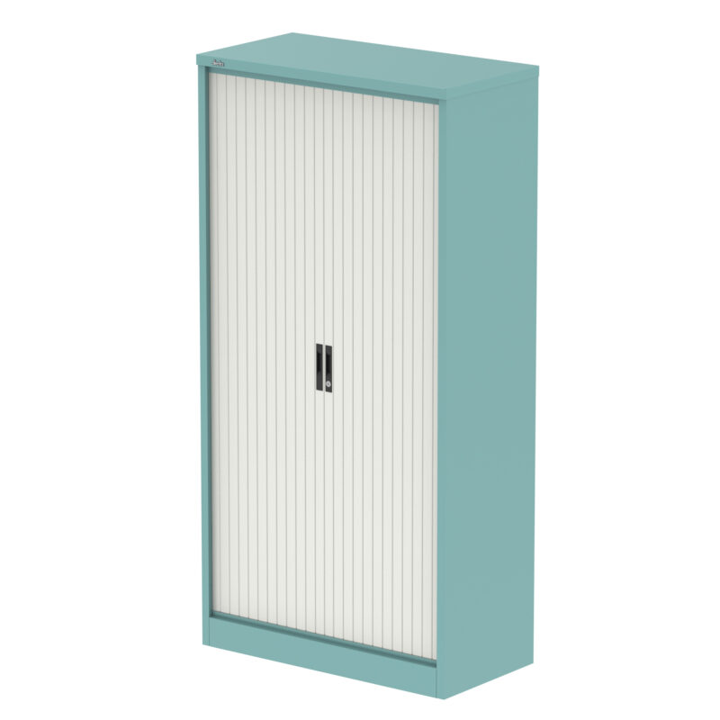 Qube Side Tambour Cupboard With Shelves - Image 49