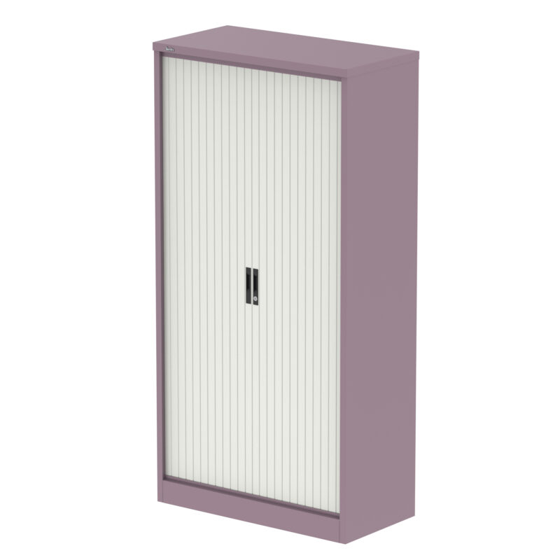 Qube Side Tambour Cupboard With Shelves - Image 50