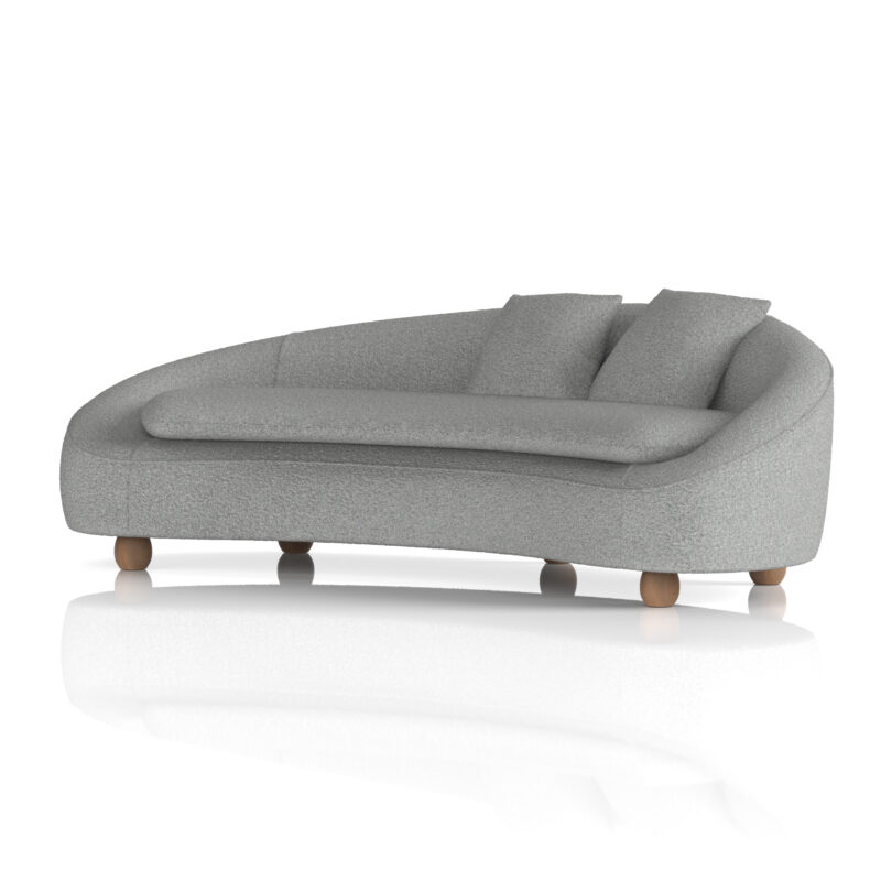 Mimi 3 Seater Curved Sofa - Image 3