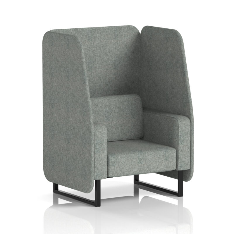Brixworth Open Booth With Black Legs in Single Tone - Image 13