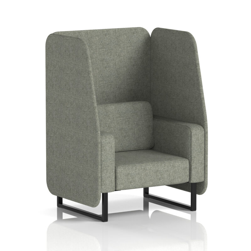 Brixworth Open Booth With Black Legs in Single Tone - Image 16