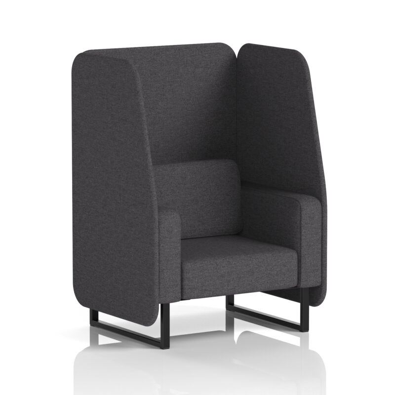 Brixworth Open Booth With Black Legs in Single Tone - Image 19