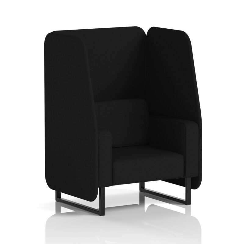 Brixworth Open Booth With Black Legs in Single Tone - Image 25