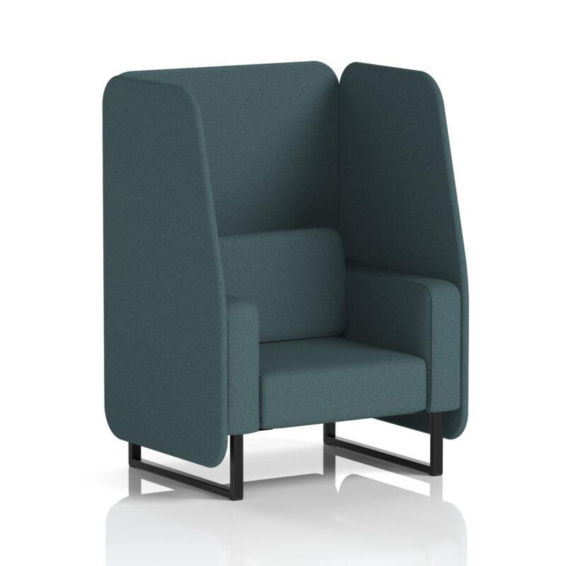 Brixworth Open Booth With Black Legs in Single Tone - Image 31