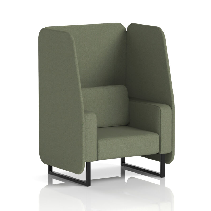Brixworth Open Booth With Black Legs in Single Tone - Image 40