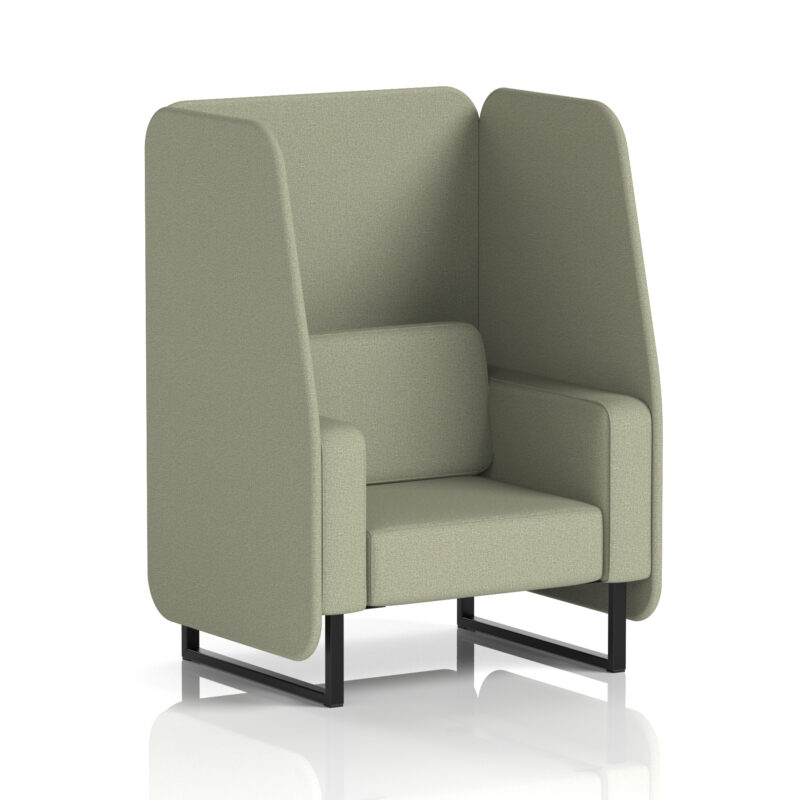 Brixworth Open Booth With Black Legs in Single Tone - Image 43