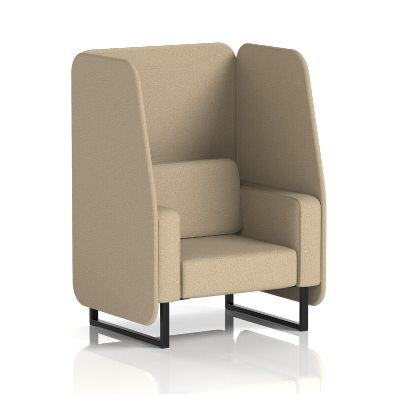 Brixworth Open Booth With Black Legs in Single Tone - Image 49