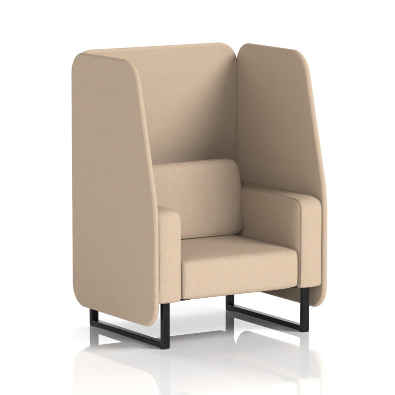 Brixworth Open Booth With Black Legs in Single Tone - Image 55