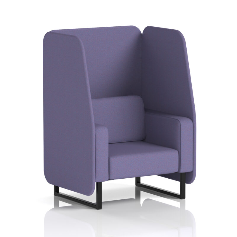 Brixworth Open Booth With Black Legs in Single Tone - Image 64