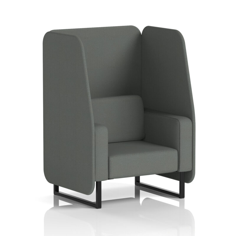 Brixworth Open Booth With Black Legs in Single Tone - Image 76