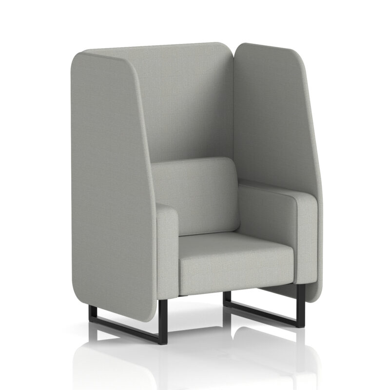 Brixworth Open Booth With Black Legs in Single Tone - Image 82