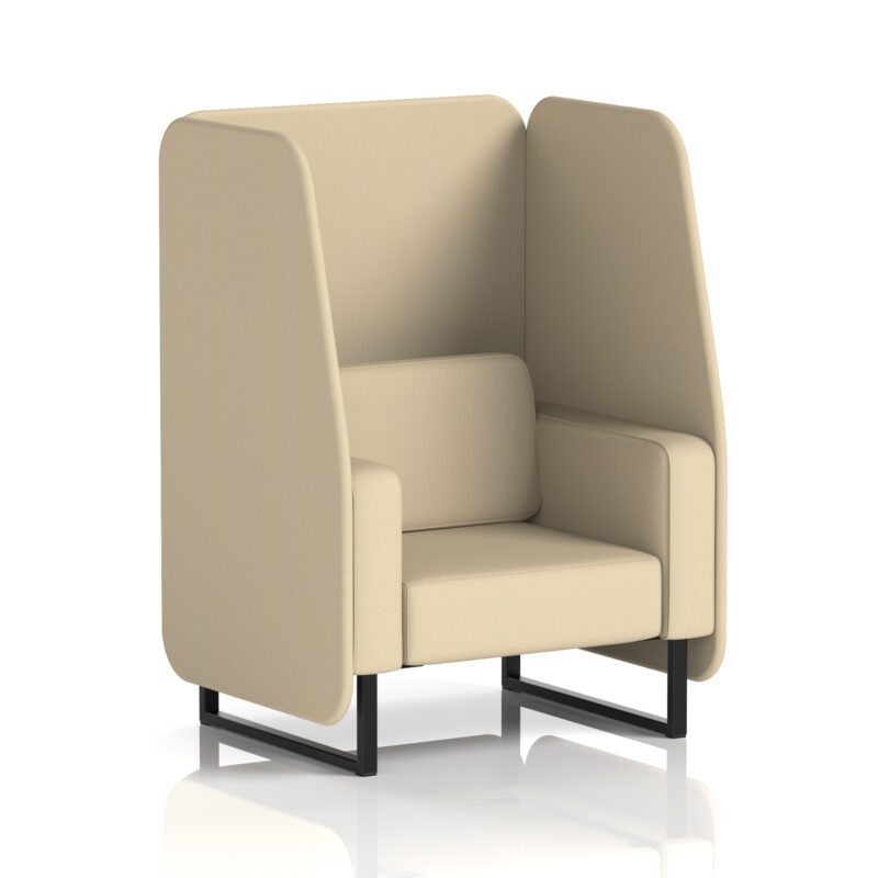 Brixworth Open Booth With Black Legs in Single Tone - Image 88