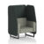 Rivet - Charcoal Panels And Vitreous Sofa