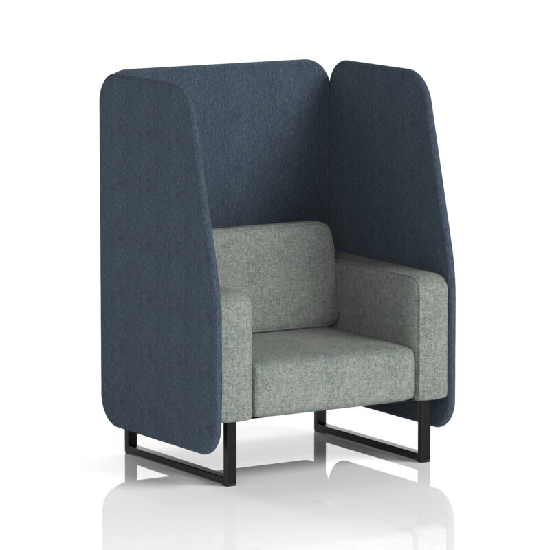 Brixworth Open Booth With Black Legs in Two Tone - Image 7